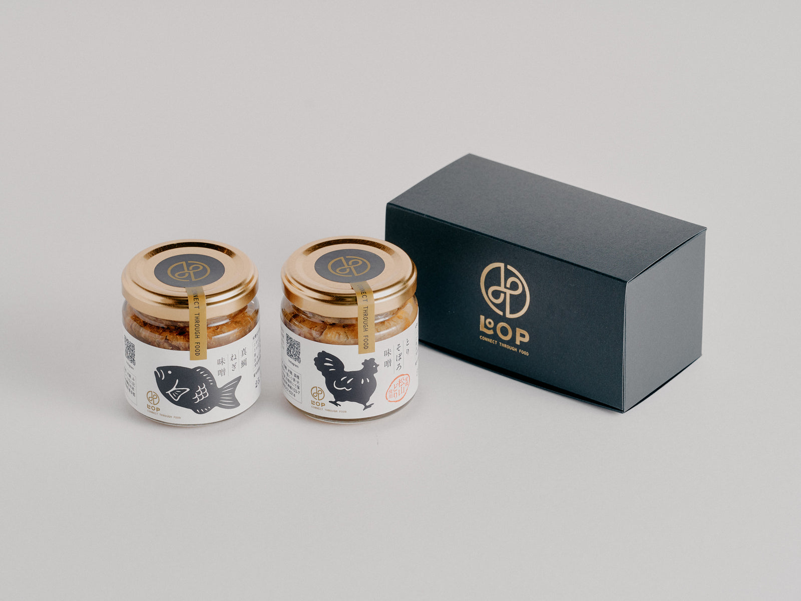 LOOP　ギフトボックス（とりそぼろ味噌　真鯛ねぎ味噌セット）