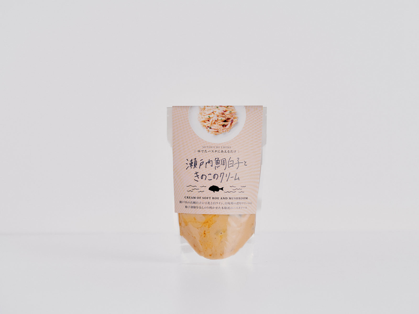愛媛海産　瀬戸内　鯛白子ときのこのクリームソース